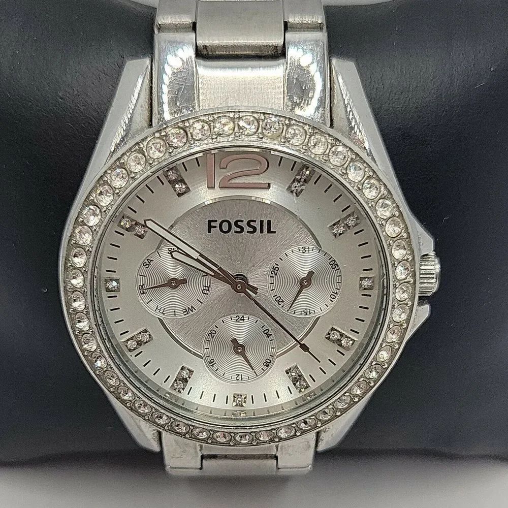 Fossil Riley ES3202 Women's Stainless Steel Analog Dial Quartz Wrist Watch DE129